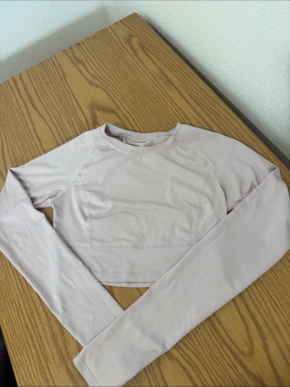 Light Pink Halara Pink Crop Long Sleeve